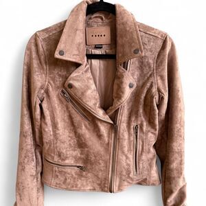 Blank NYC faux suede moto jacket Size XS